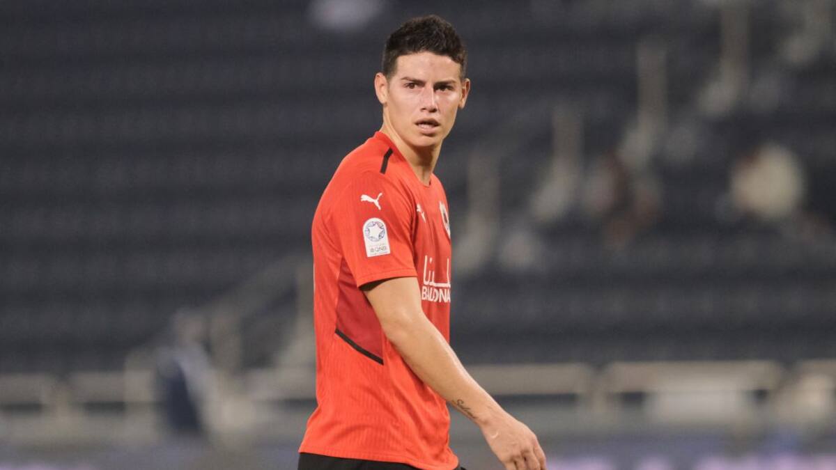 James sí está lesionado, confirmó el DT de Al-Rayyan: “Lo estamos esperando”