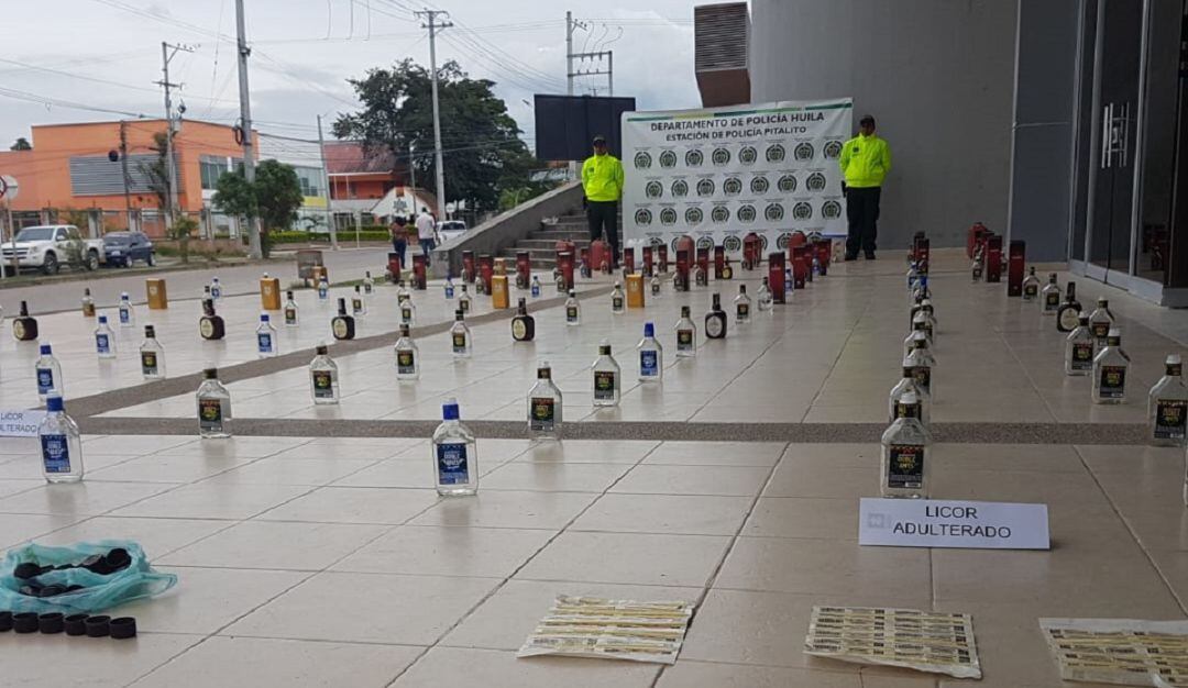 Semanalmente eran producidas cerca de 300 botellas de licor.