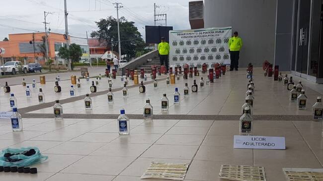 Semanalmente eran producidas cerca de 300 botellas de licor.
