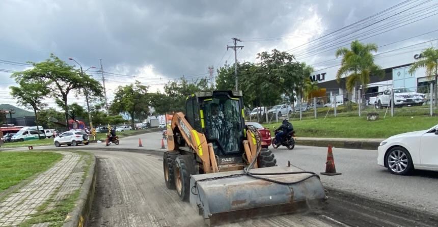 Trabajos de recuperación de la avenida Mirolindo en Ibagué/Alcaldía de Ibagué
