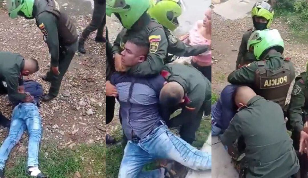 Policía asfixia a sujeto en un procedimiento.  
