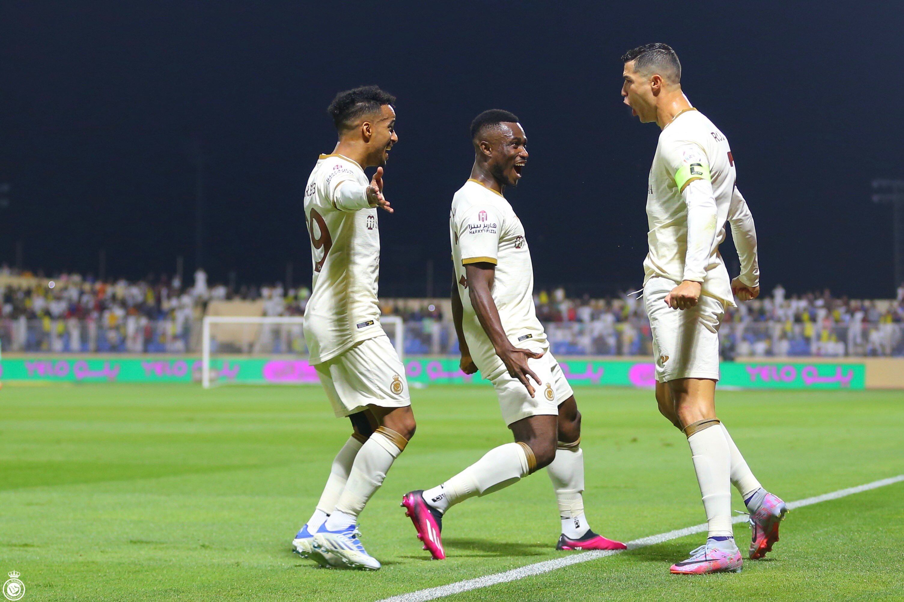 Cristiano Ronaldo anotó doblete en la goleada de Al-Nassr / @AlNassrFC