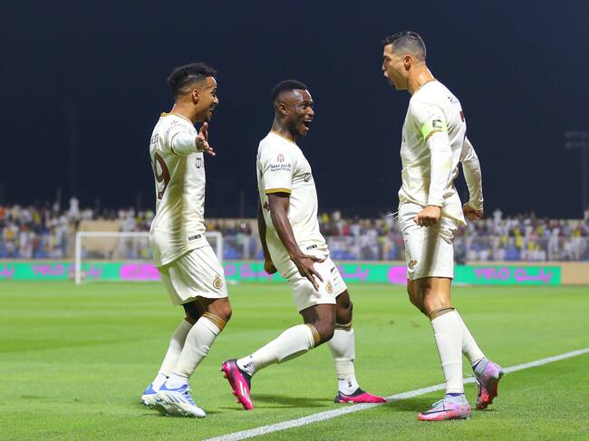 Cristiano Ronaldo anotó doblete en la goleada de Al-Nassr / @AlNassrFC