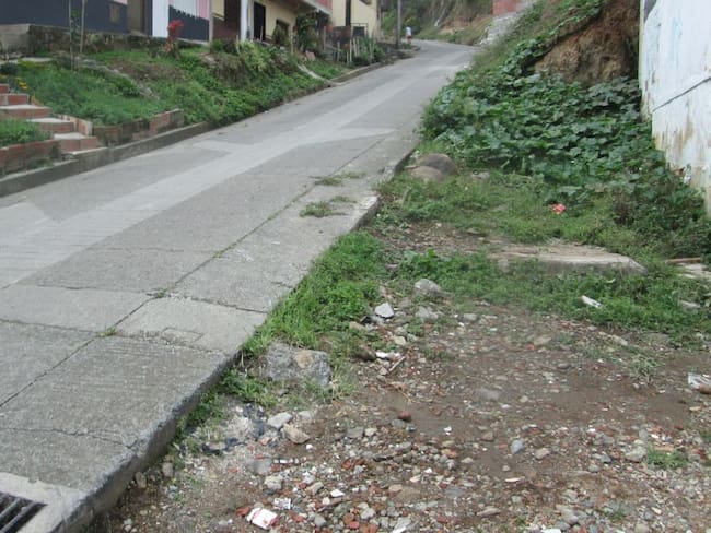 Sitio donde fue asesinado Oscar Alexander Estrada Vélez en Riosucio