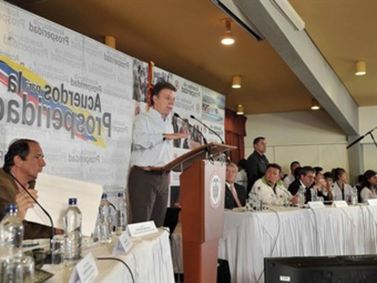 El presidente Santos y sus ministros estarán hoy en Sincelejo