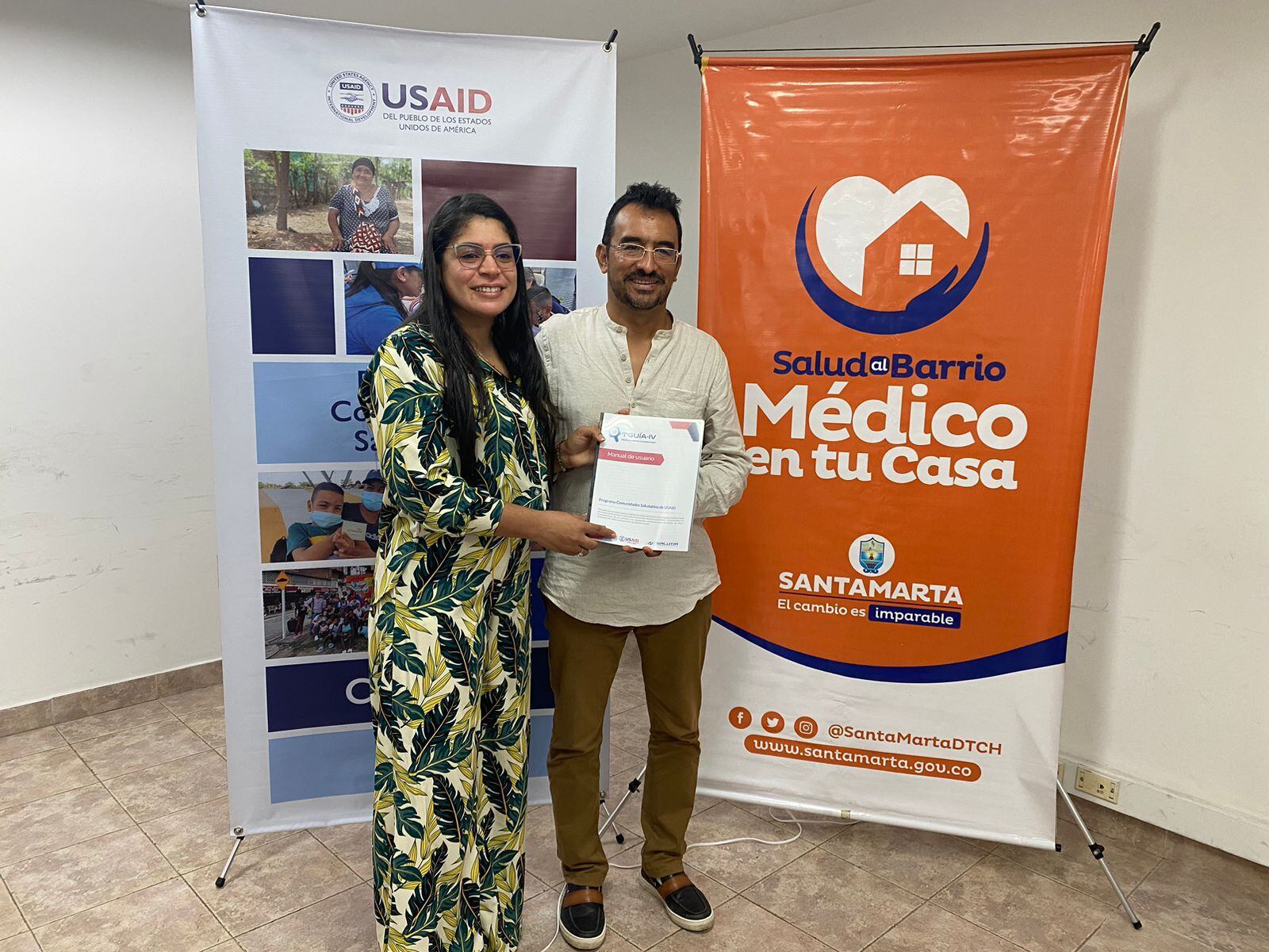 Secretaría de salud recibe Software para mejoramiento en clínicas del distrito// foto de cortesía