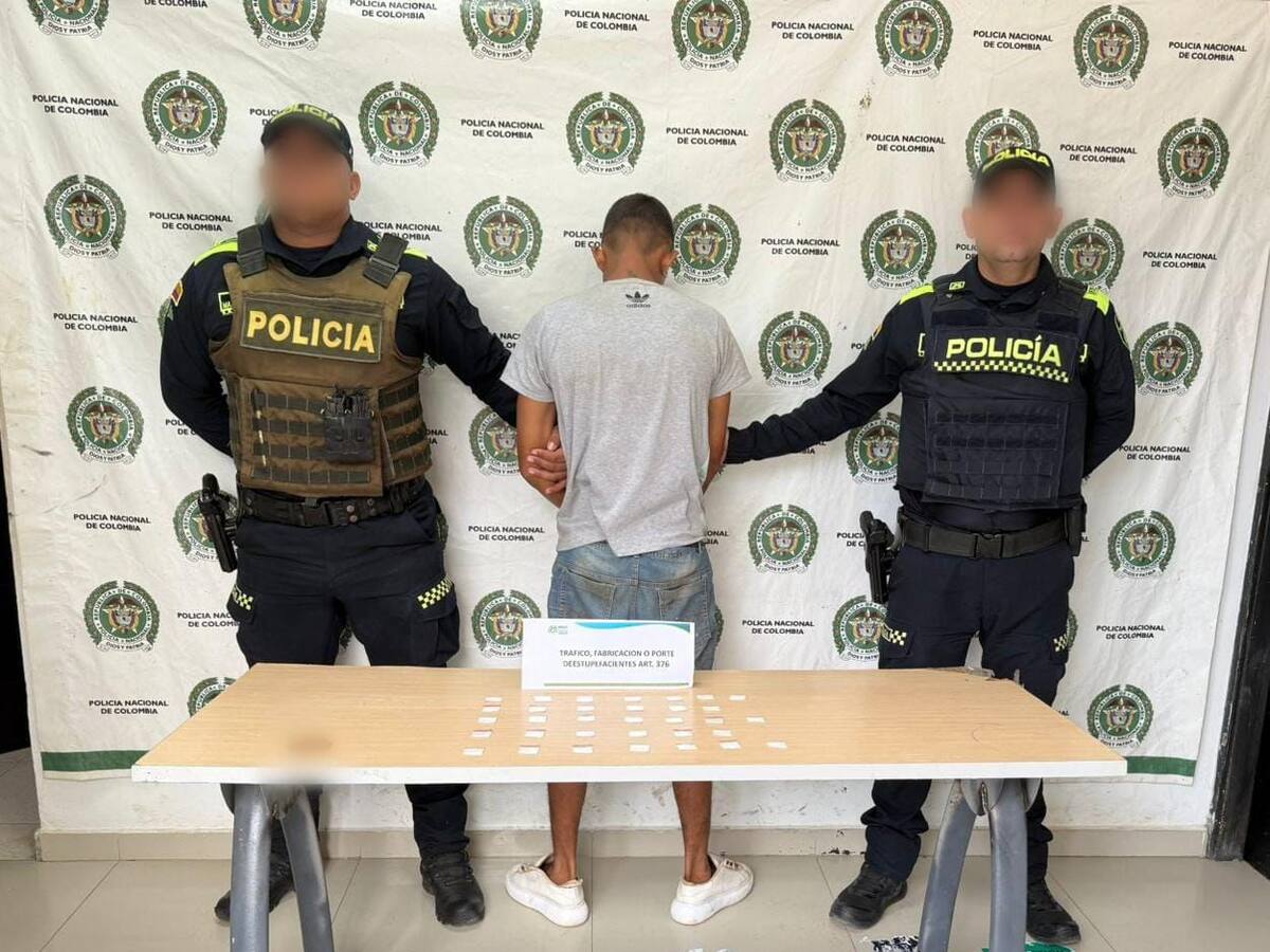 Los nervios delataron a “Danielito” y la Policía lo capturó con cocaína lista para comercializarla