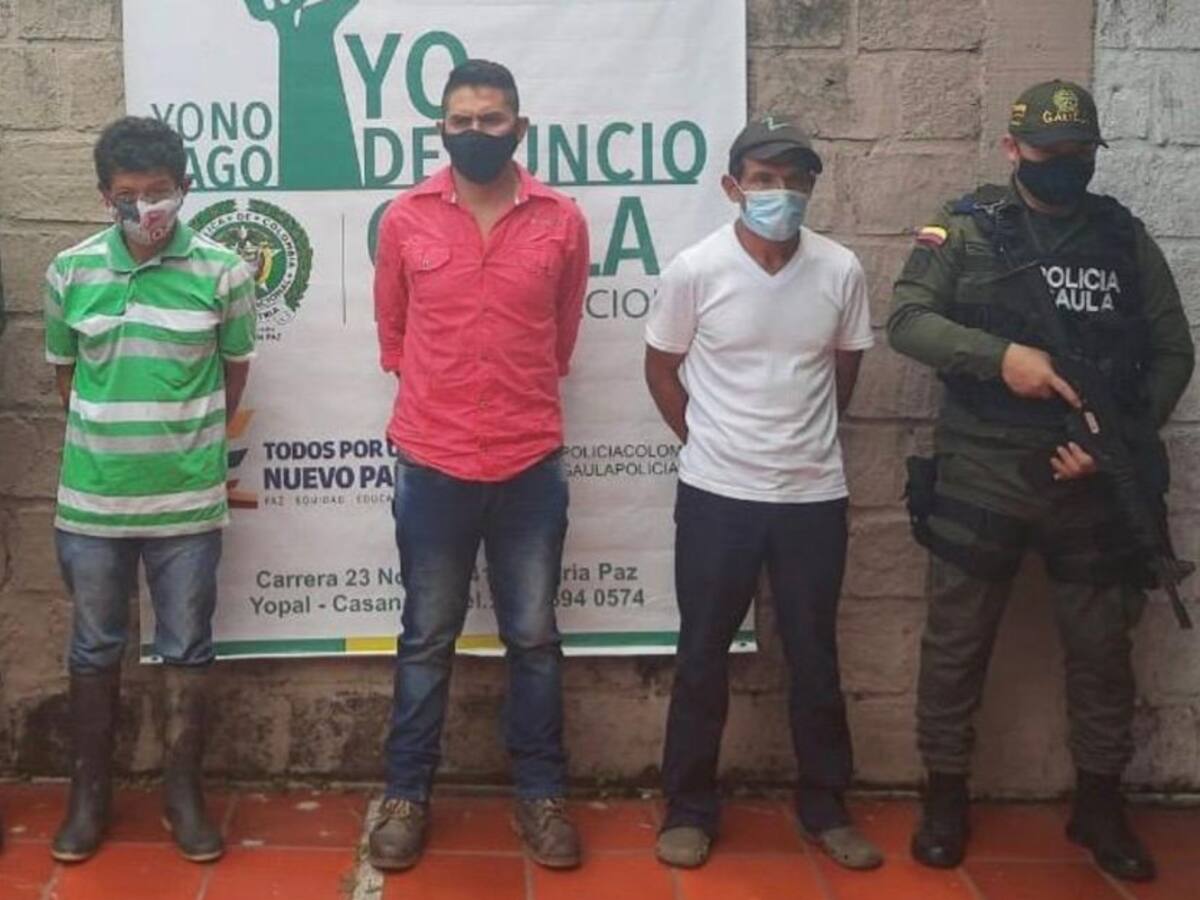 Operativo múltiple logra detención de 4 disidentes armados