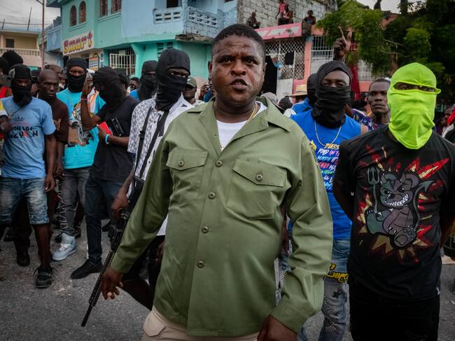 El jefe de la pandilla G9, Jimmy Cherisier, alias “Barbecue”
Foto: EFE/ Johnson Sabin ARCHIVO
