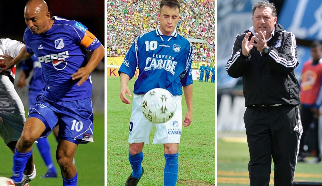 Ricardo Ciciliano, Jhon Mario Ramírez y Rubén Israel