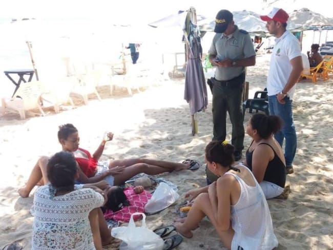 Autoridades adelantan controles de ingreso a Playa Blanca en Cartagena