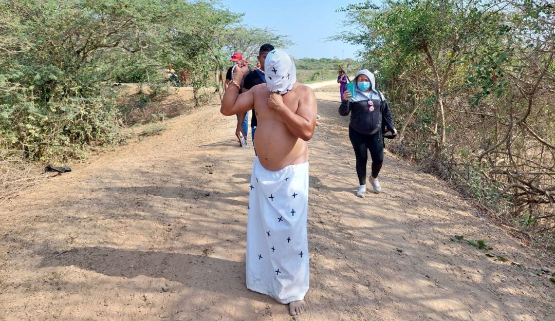 Procesión de flagelantes. 
