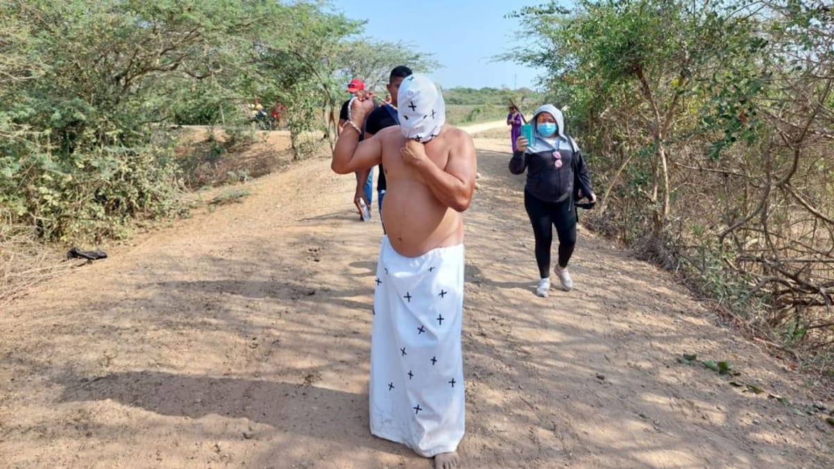Entre fe y penitencia, flagelantes recorrerán la Calle de la Amargura en Santo Tomás, Atlántico