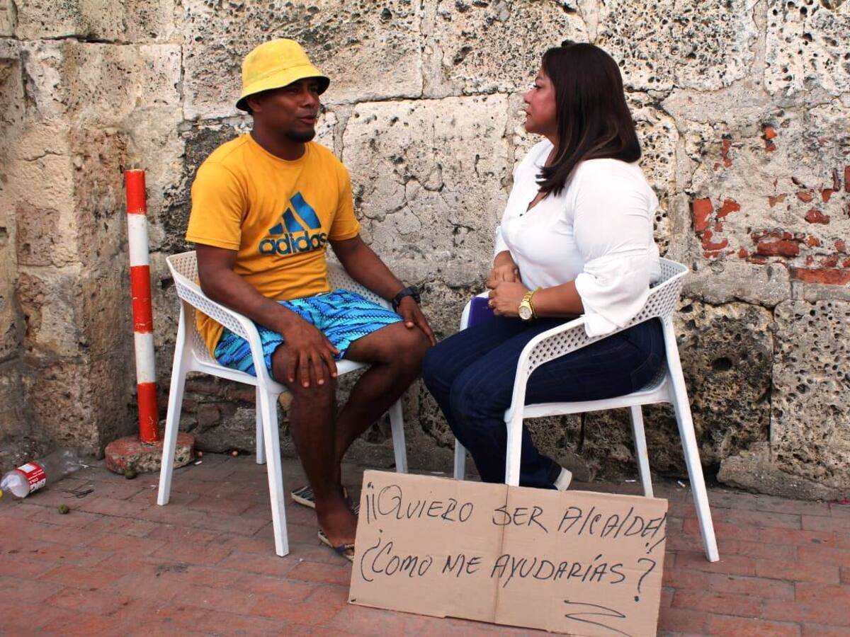 Jacqueline Perea se sentó con ciudadanos para llegar a la Alcaldía de Cartagena