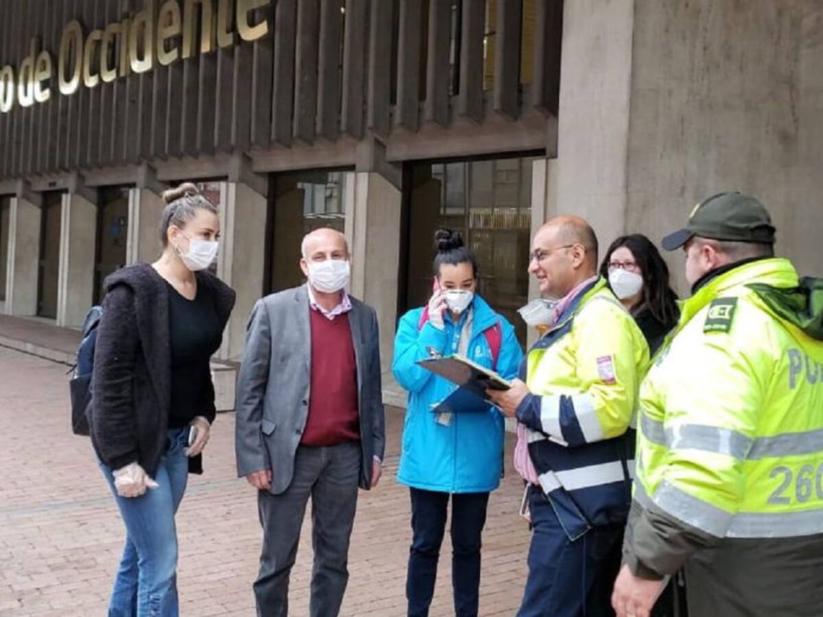 Sucursal bancaria se negó a inspección de cuarentena