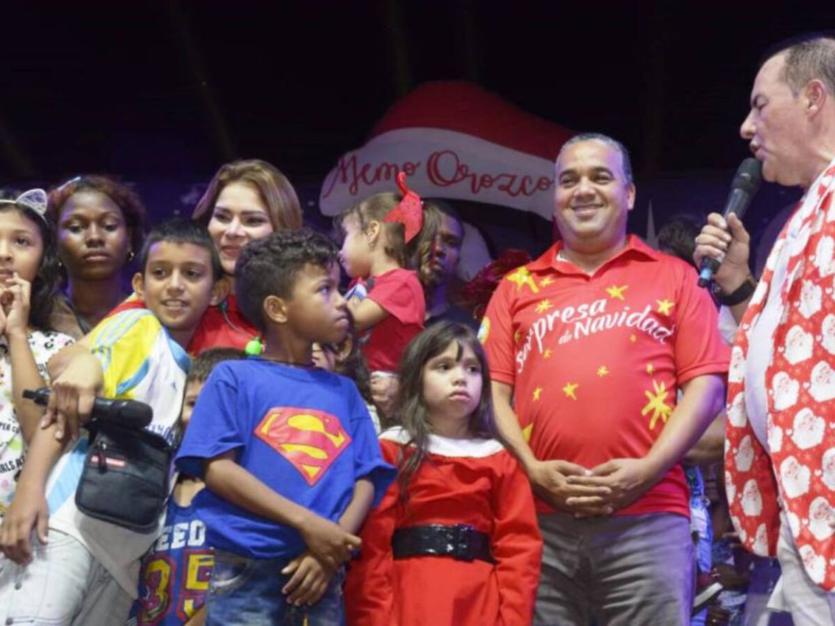 Niños de Cartagena disfrutaron de una gran fiesta navideña