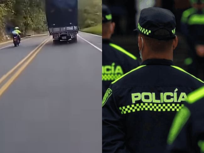 Policía Nacional se pronunció sobre la muerte del conductor de un camión entre Manizales - Medellín. Foto: suministrada y Colprensa.