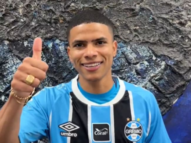 José Enamorado sueña con la Selección Colombia y el Mundial: así fue su presentación en Gremio