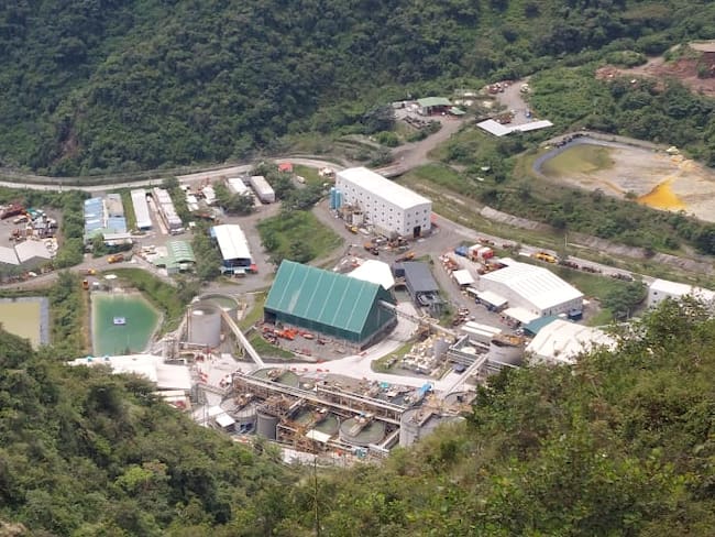 Campamento minero de la ZIJIN en Buriticá- foto archivo Caracol Radio