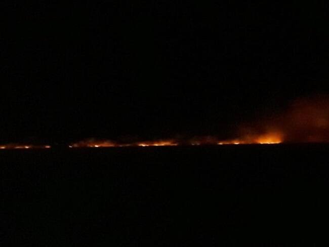 Incendio forestal en Sucre desde hace 24 horas