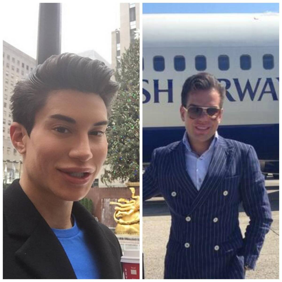 Los dos se han hecho varias cirugías plásticas para parecerse al novio de Barbie. Usted decide cuál está logrando su cometido.