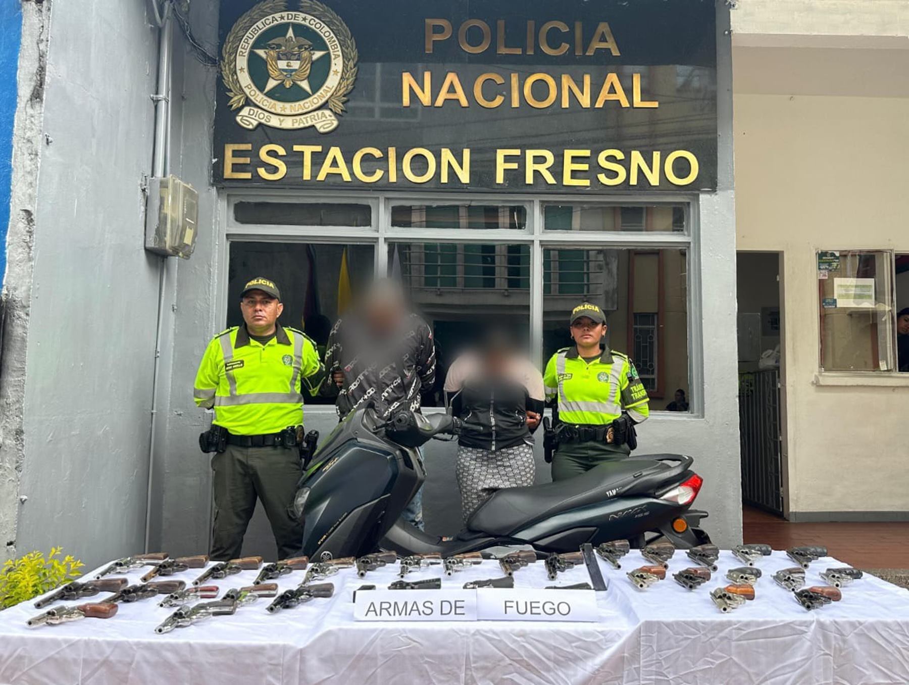 Incautación de armas de fuego en el municipio de Fresno, Tolima