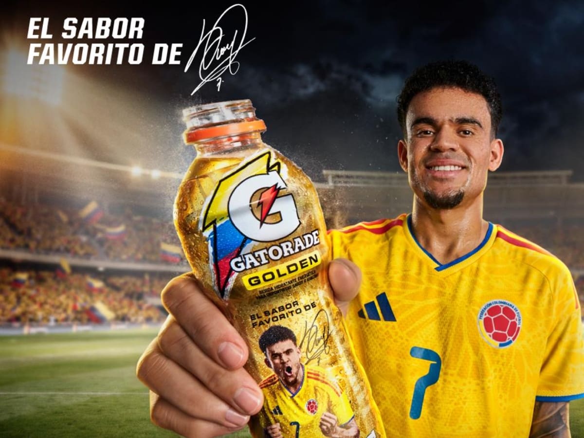 Gatorade se mete al juego del fútbol con una edición limitada inspirada en Luis Díaz