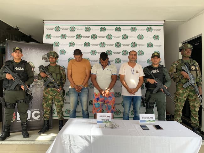 Capturan a tres presuntos extorsionistas del Clan del Golfo en Sucre