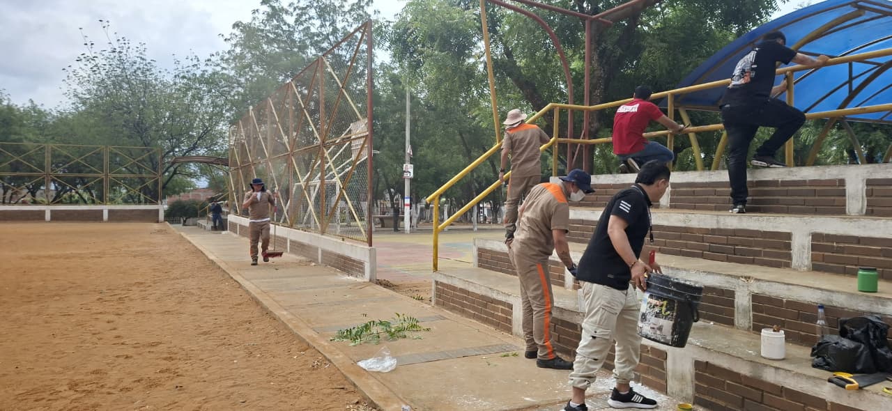 Reclusos lideraron recuperación de parque en Cúcuta / Foto Alcaldía