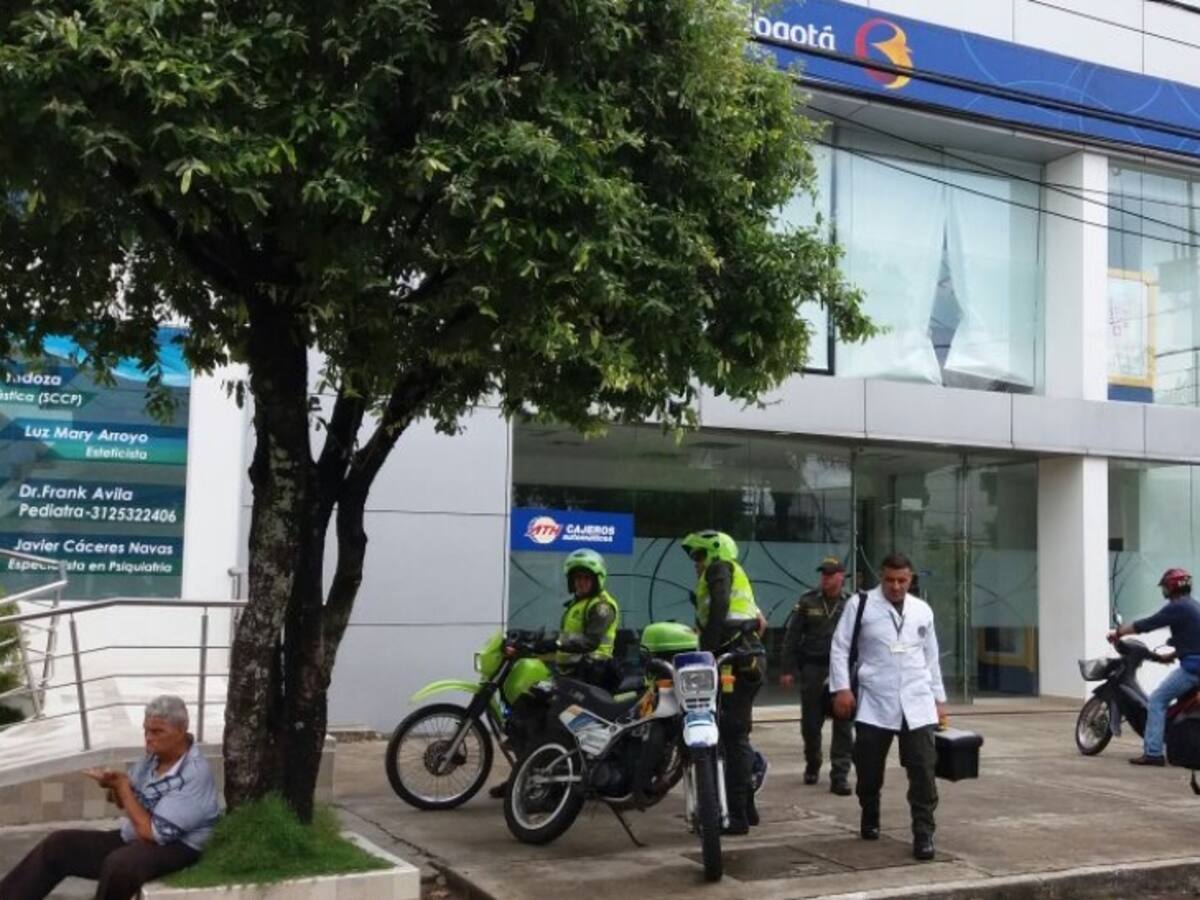 Robaron sede de Banco de Bogotá en Barrancabermeja