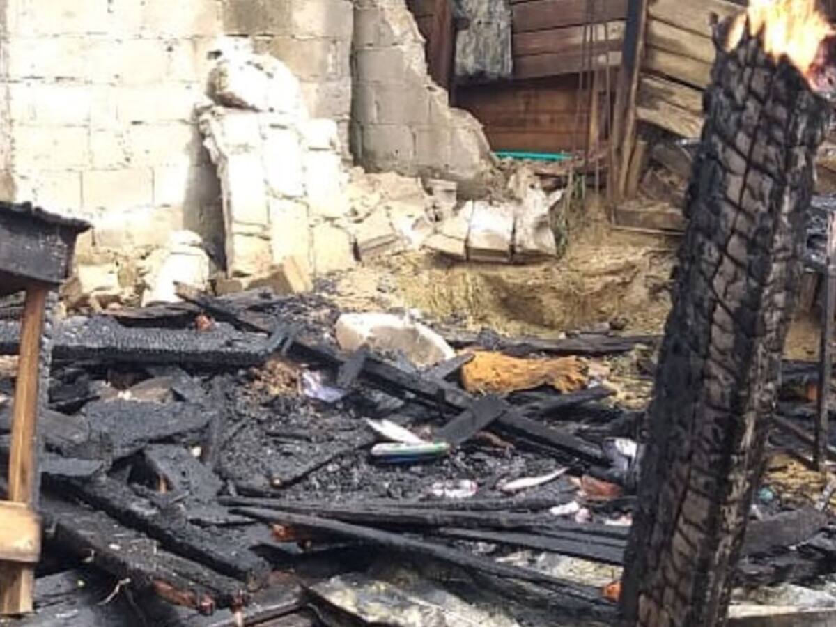 Incendio consumió todos los enseres de una vivienda en el sur de Cartagena