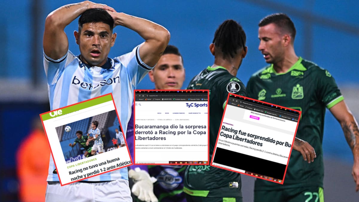 Así reaccionó la prensa argentina a la histórica victoria de Bucaramanga sobre Racing