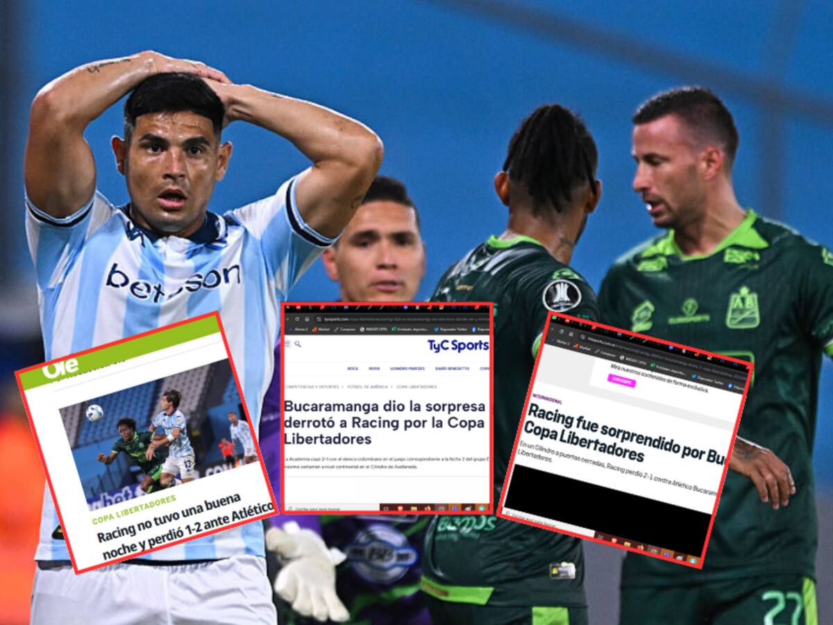Así reaccionó la prensa argentina a la histórica victoria de Bucaramanga sobre Racing
