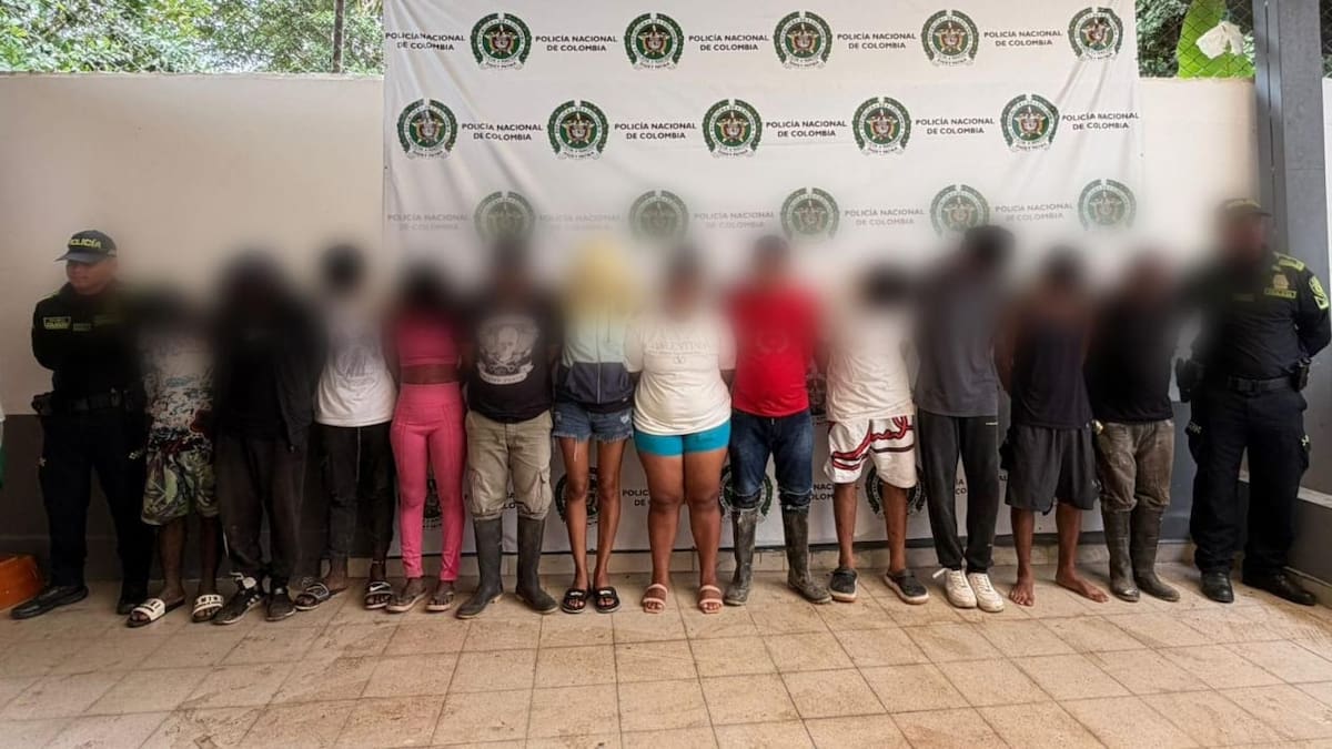 Desalojo de predio invadido en Necoclí deja 12 capturados y un aprehendido