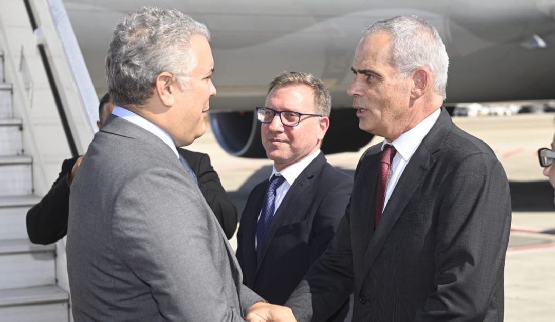 Llegada del presidente Iván Duque a Israel