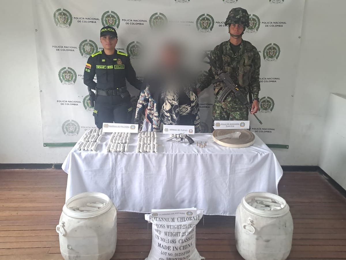 Ejército y Policía incautan explosivos y armas en el occidente de Boyacá