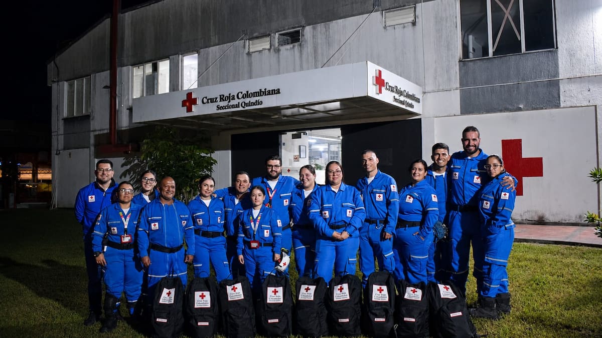 Voluntarios de la Cruz Roja Quindío expertos en búsqueda y rescate rumbo a Venezuela