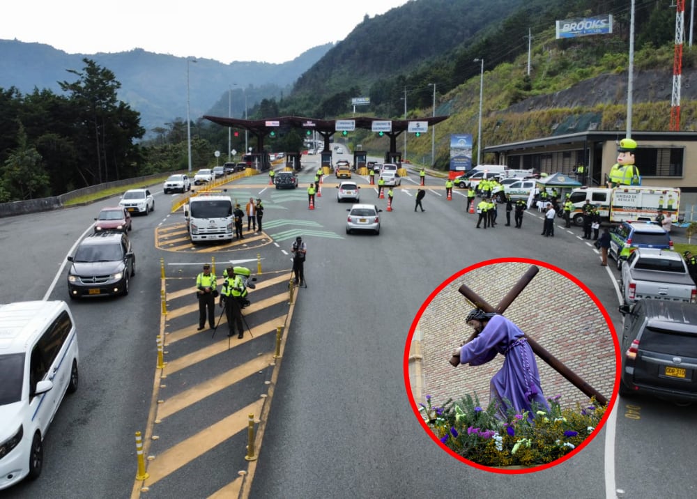 Movilidad en Semana Santa (Policía de Antioquia y GettyImages)