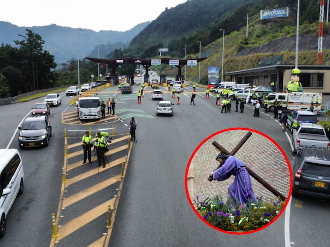 Movilidad en Semana Santa (Policía de Antioquia y GettyImages)