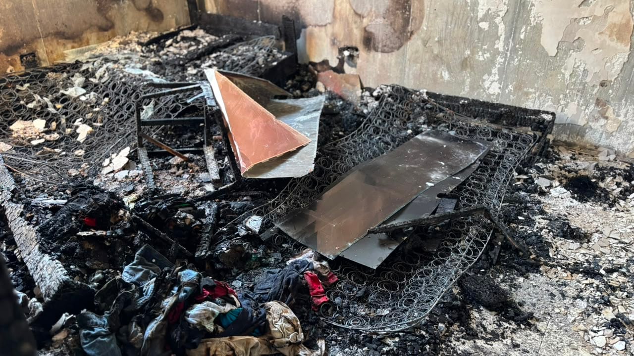 El cuarto de los niños fue el principal afectado. // Caracol Radio Cartagena