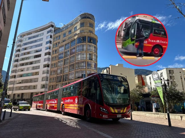 Caso de intolerancia en Bogotá: dos conductores discuten en plena vía y causan daños