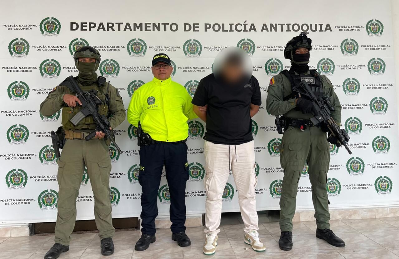 Alias Cali, presunto coordinador financiero del Clan del Golfo en el nordeste de Antioquia.