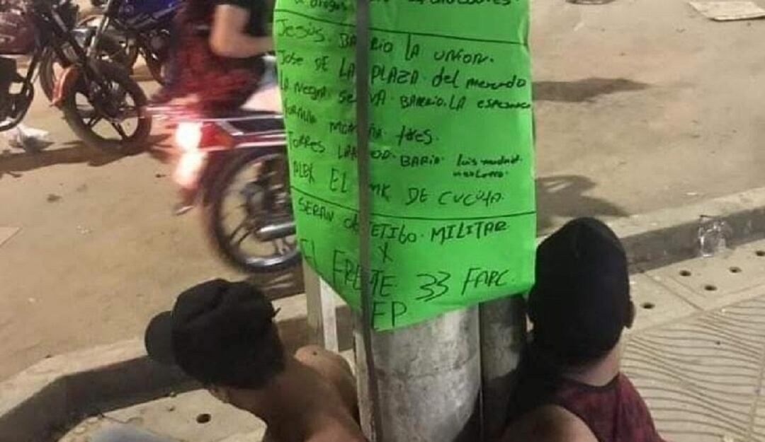 Hombres señalados por las disidencias 