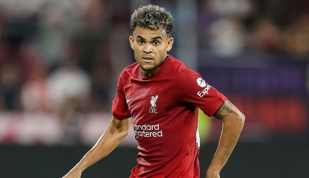 Luis Díaz con el Liverpool