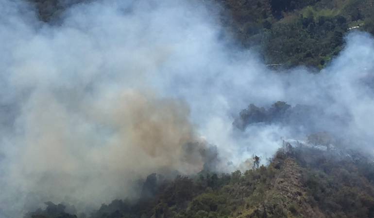 En el Quindío se han registrado 75 incendios forestales en la actual temporada seca.