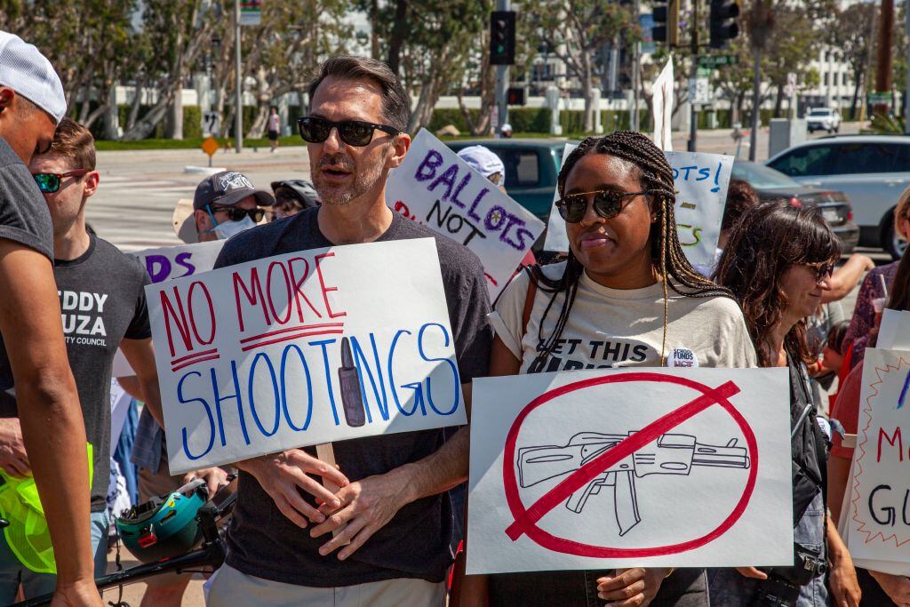 Protestas en contra del porte de armas de fuego. (Photo by: Citizen of the Planet/UCG/Universal Images Group via Getty Images)