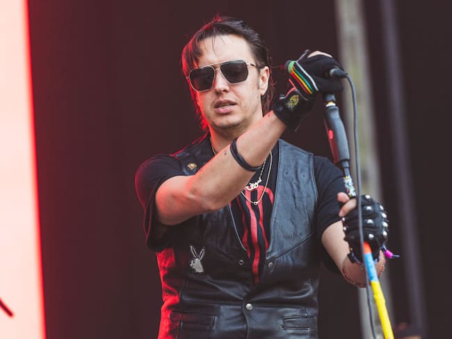 MADRID, SPAIN - JUNE 10: Julian Casablancas of the American indie rock band The Voidz performs in concert during day 3 of Primavera Sound Madrid 2023 on June 10, 2023 in Madrid, Spain. (Photo by Mariano Regidor/Redferns)