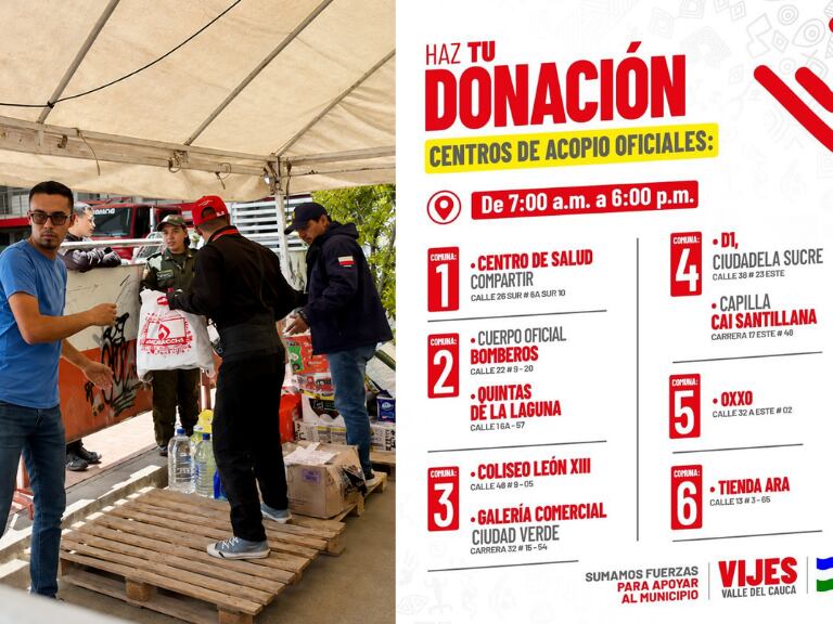 Soacha amplía sus puntos de acopio: estos son los 9 lugares de recolección de ayudas y donación