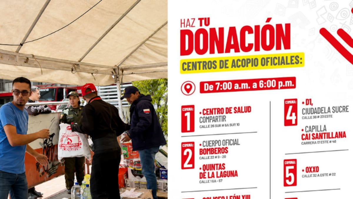 Soacha amplía sus puntos de acopio: estos son los 9 lugares de recolección de ayudas y donación