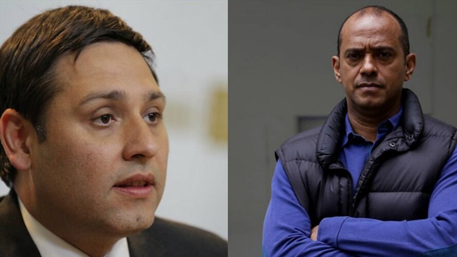 Mauricio Lizcano y Martín Emilio Morales. Foto: Colprensa